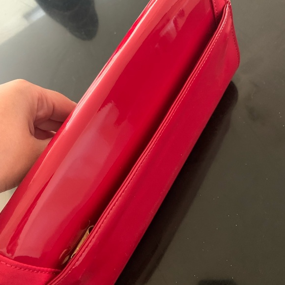 NWT J.Renee red patent leather evening bag - Picture 5 of 6